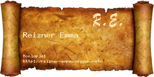 Reizner Emma névjegykártya